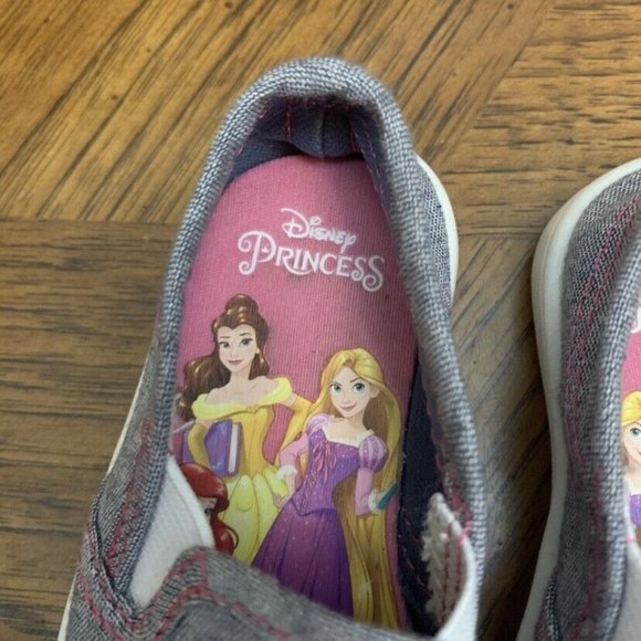 Disney Kids Girls Shoes‎ Size 5 Blue Princess Flowe - Picture 3 of 7